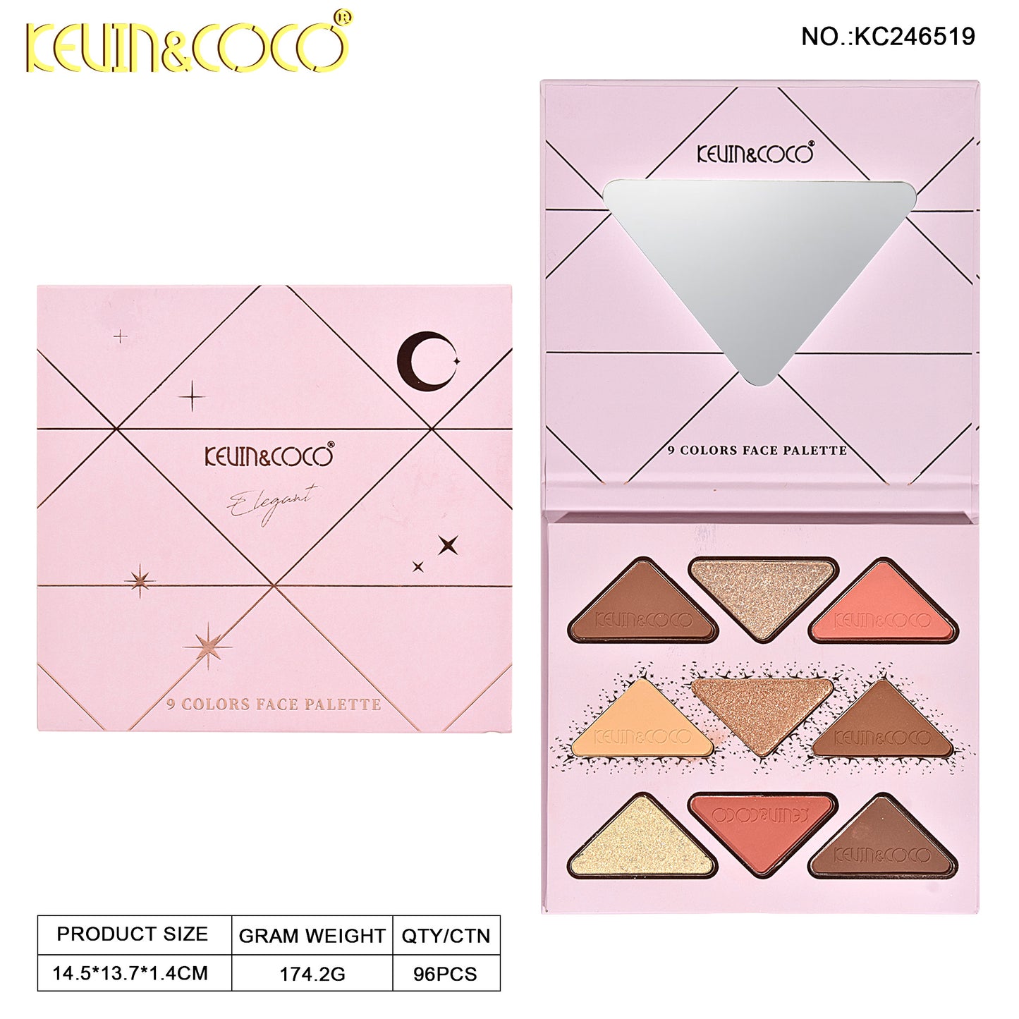 PALETA DE MAQUILLAJE KEVIN&COCO REF:KC246519