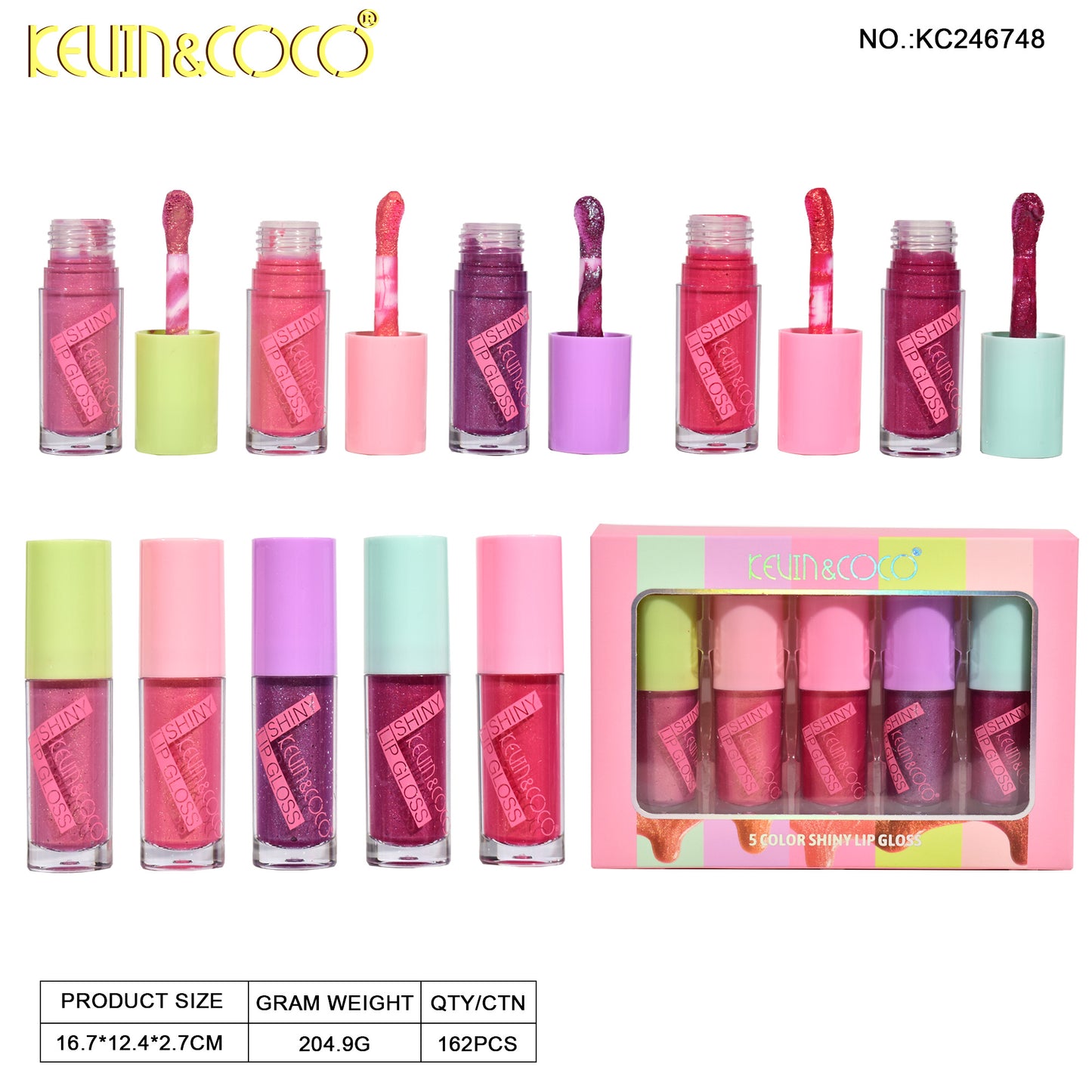 KIT LABIAL LIQUIDO*5 KEVIN&COCO REF:KC246748