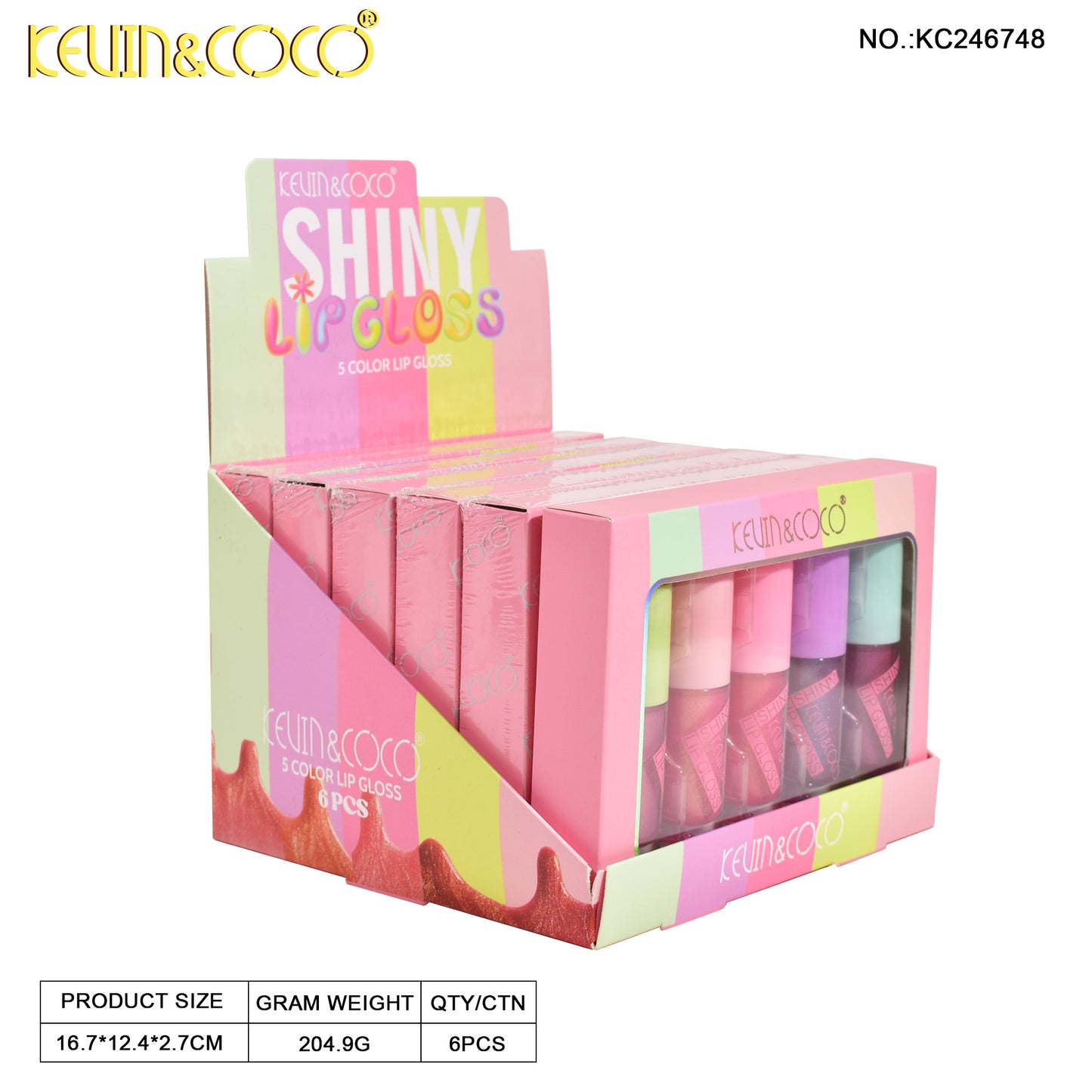 KIT LABIAL LIQUIDO*5 KEVIN&COCO REF:KC246748