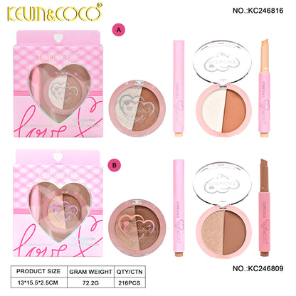 KIT ILUMINADOR Y CONTORNO KEVIN&COCO REF:KC246809&KC246816