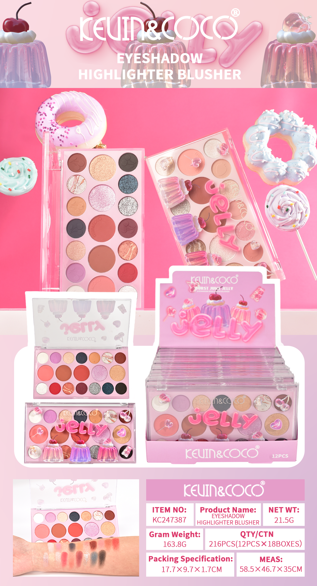 PALETA DE SOMBRAS KEVIN&COCO REF:KC247387