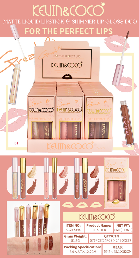 KIT DUO LABIAL LIQUIDO KEVIN&COCO REF:KC247394