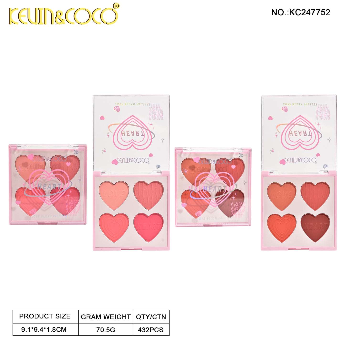 RUBOR 4 TONOS KEVIN&COCO REF:KC247752