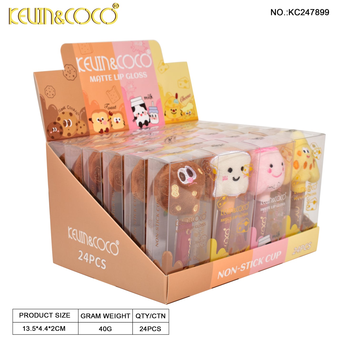 LABIAL LIQUIDO TAPA PELUCHE KEVIN&COCO REF:KC247899