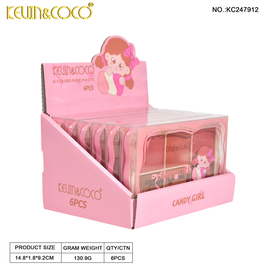 Paleta de Rubores 6 Colores – Kevin & Coco REF:KC247912
