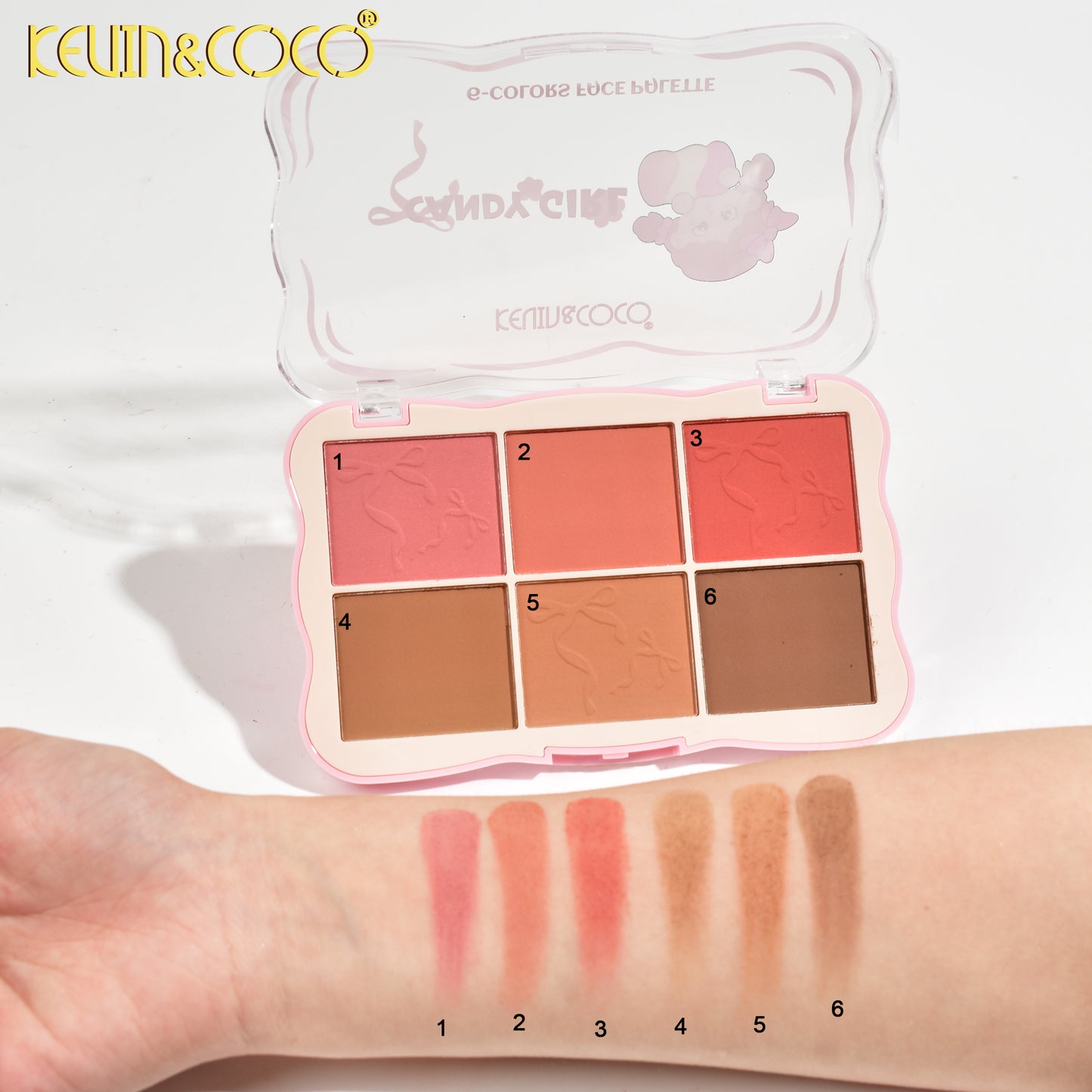 Paleta de Rubores 6 Colores – Kevin & Coco REF:KC247912