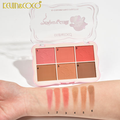 Paleta de Rubores 6 Colores – Kevin & Coco REF:KC247912