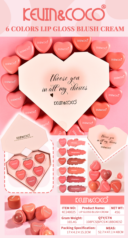 KIT RUBOR EN CREMA*6 KEVIN&COCO REF:KC248025