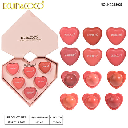 KIT RUBOR EN CREMA*6 KEVIN&COCO REF:KC248025