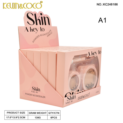 Kit Corrector y polvo compacto KEVIN&COCO REF:KC248186