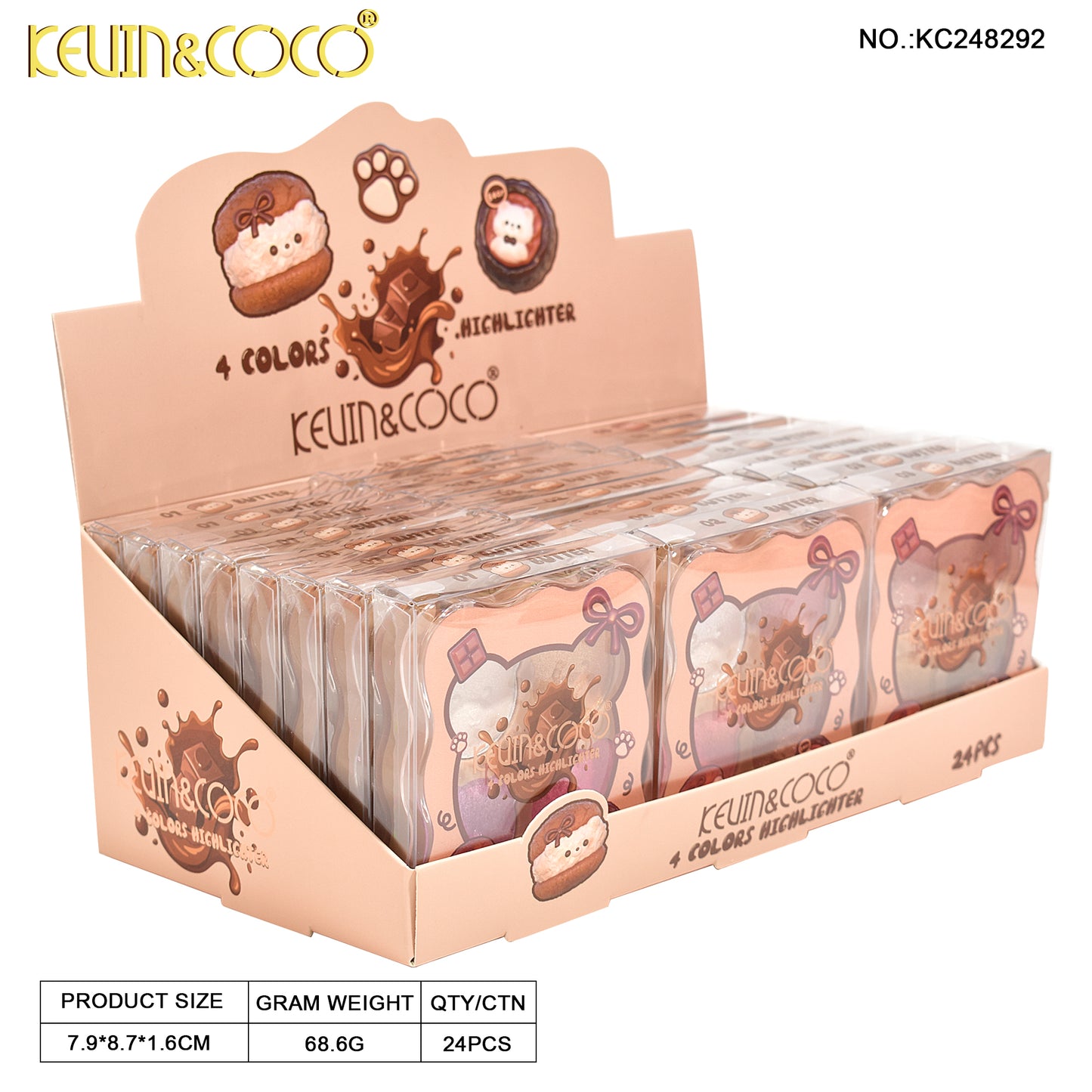 ILUMINADOR 4 TONOS OSITO KEVIN&COCO REF:KC248292