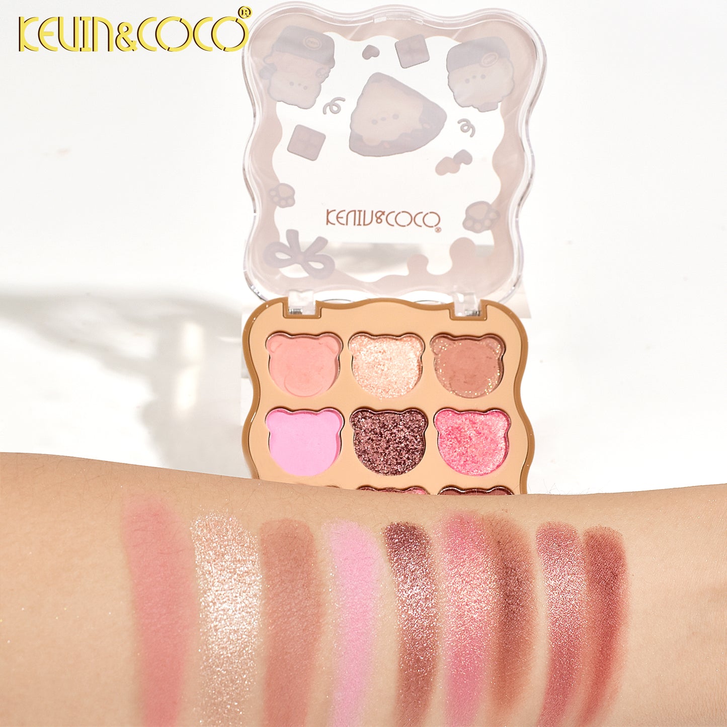 SOMBRA DE OJOS 9 COLORES OSITO KEVIN&COCO REF:KC248308