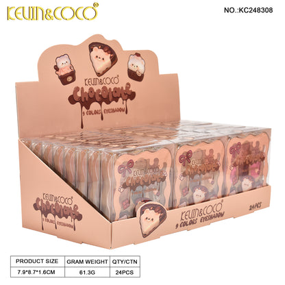 SOMBRA DE OJOS 9 COLORES OSITO KEVIN&COCO REF:KC248308