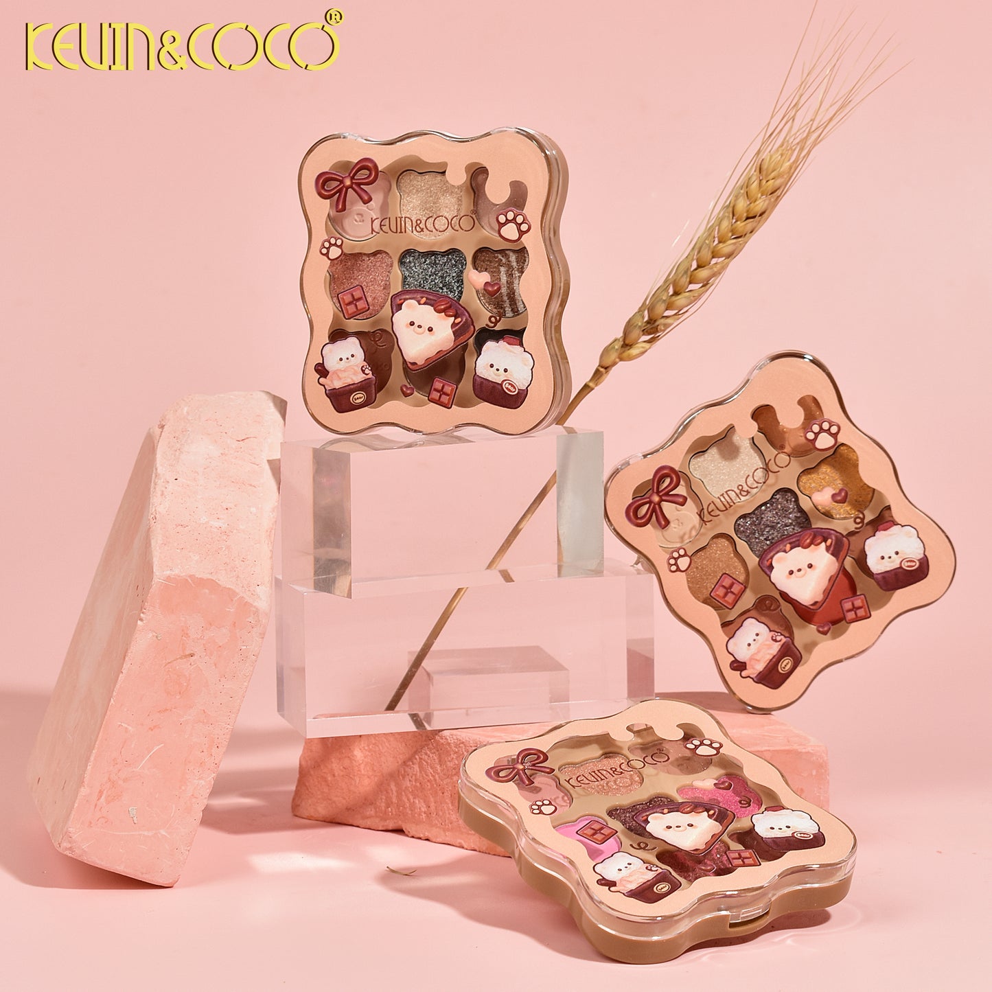 SOMBRA DE OJOS 9 COLORES OSITO KEVIN&COCO REF:KC248308