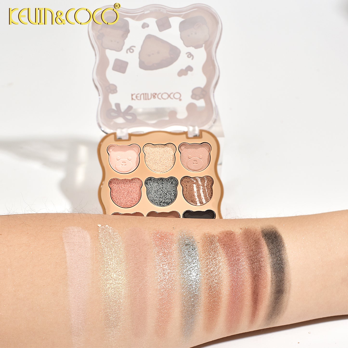 SOMBRA DE OJOS 9 COLORES OSITO KEVIN&COCO REF:KC248308