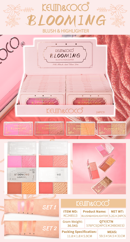 KIT ILUMINADOR Y RUBOR KEVIN&COCO REF:KC248513