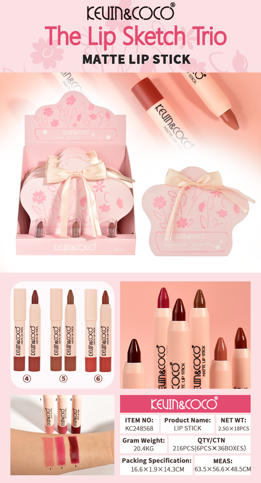 Kit Labial en Barra*3 KEVIN&COCO  REF:KC248568