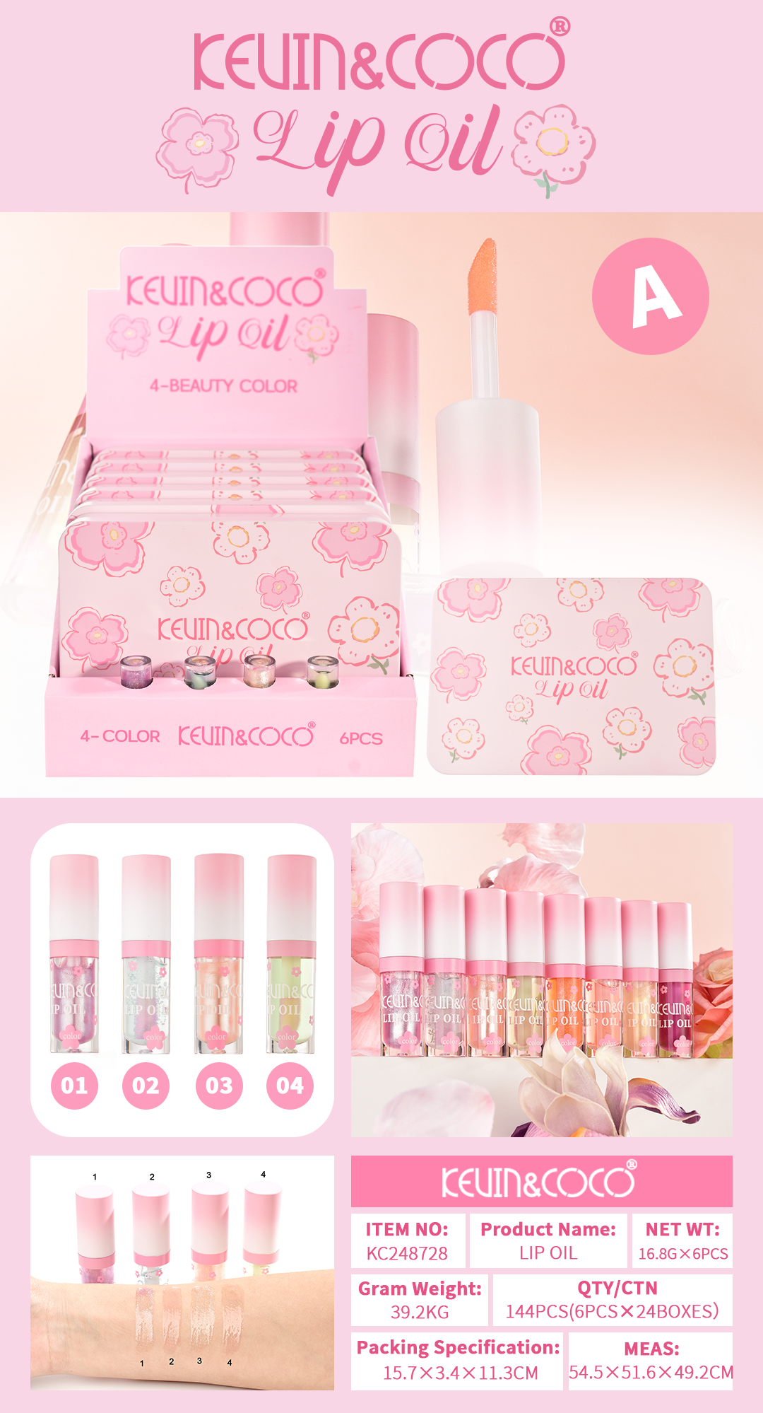 Kit Brillo Labial Gloss KEVIN&COCO REF:KC248728