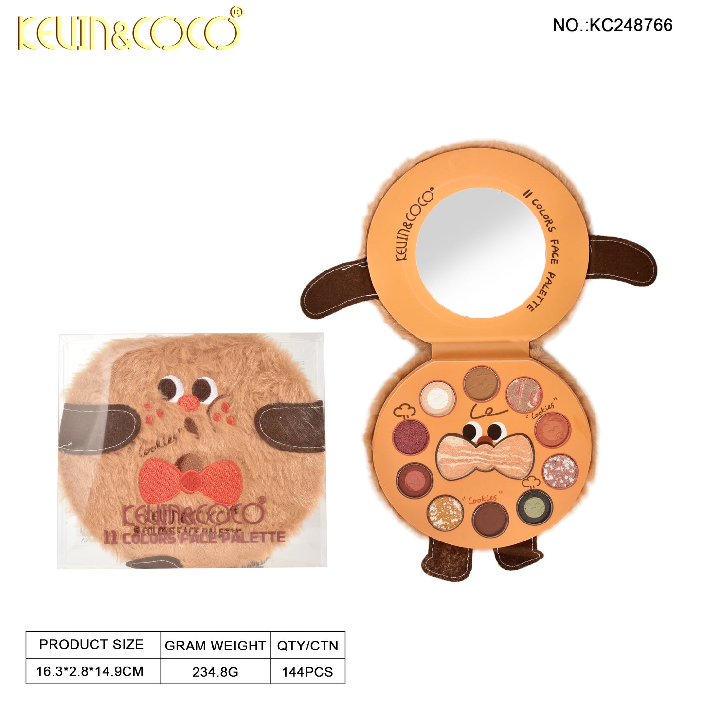 Paleta de Maquillaje peluche KEVIN&COCO REF:KC248766