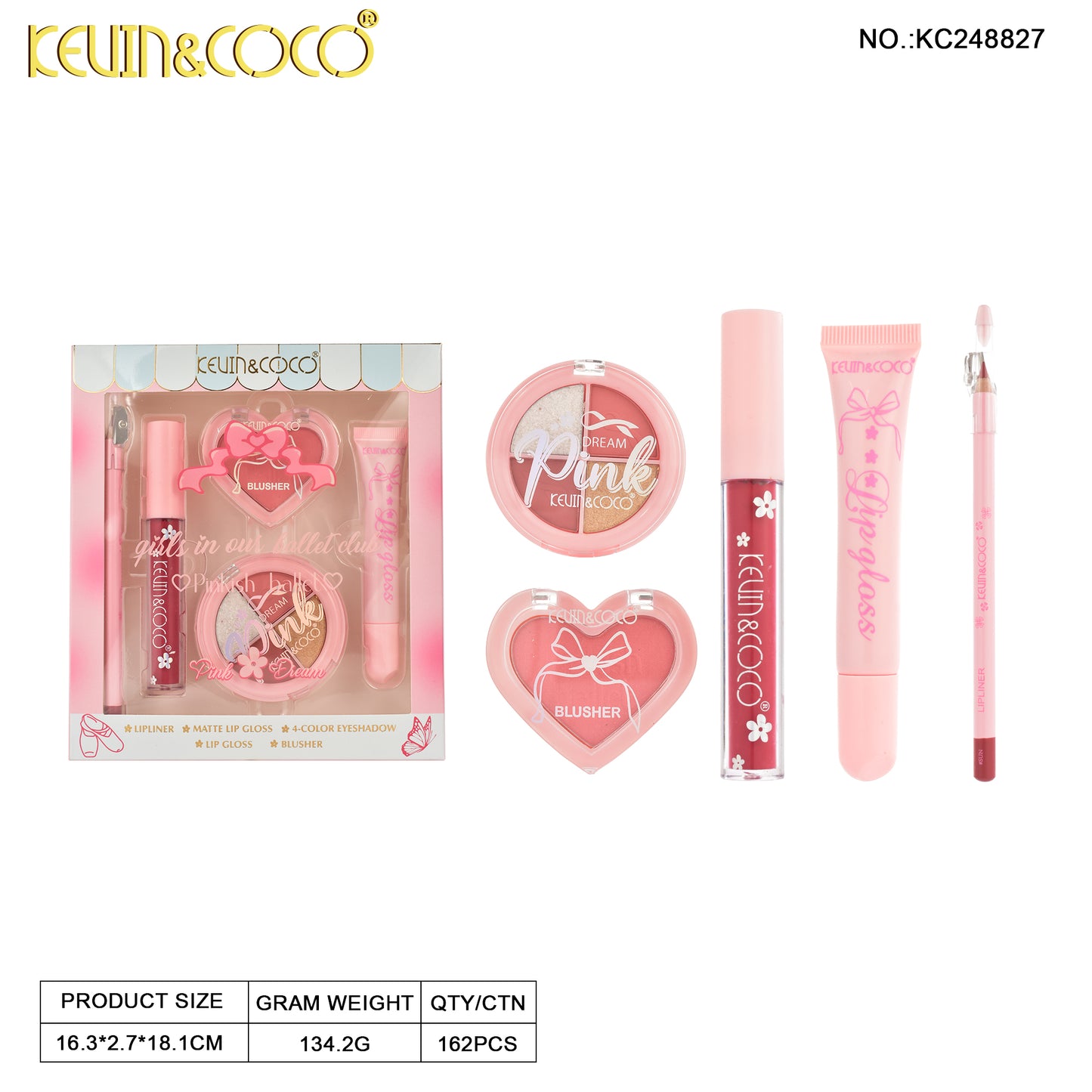 Set de maquillaje Girl in the Ballet kevin&coco REF:KC248827