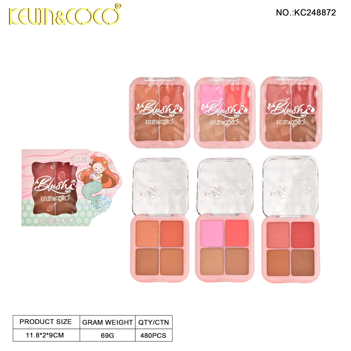 RUBOR 4 TONOS KEVIN&COCO REF:KC248872