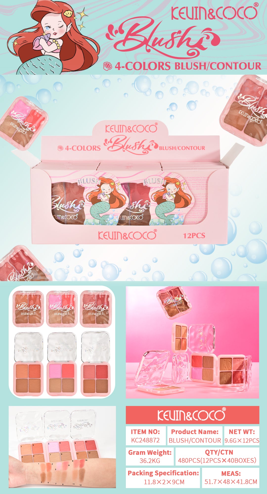 RUBOR 4 TONOS KEVIN&COCO REF:KC248872