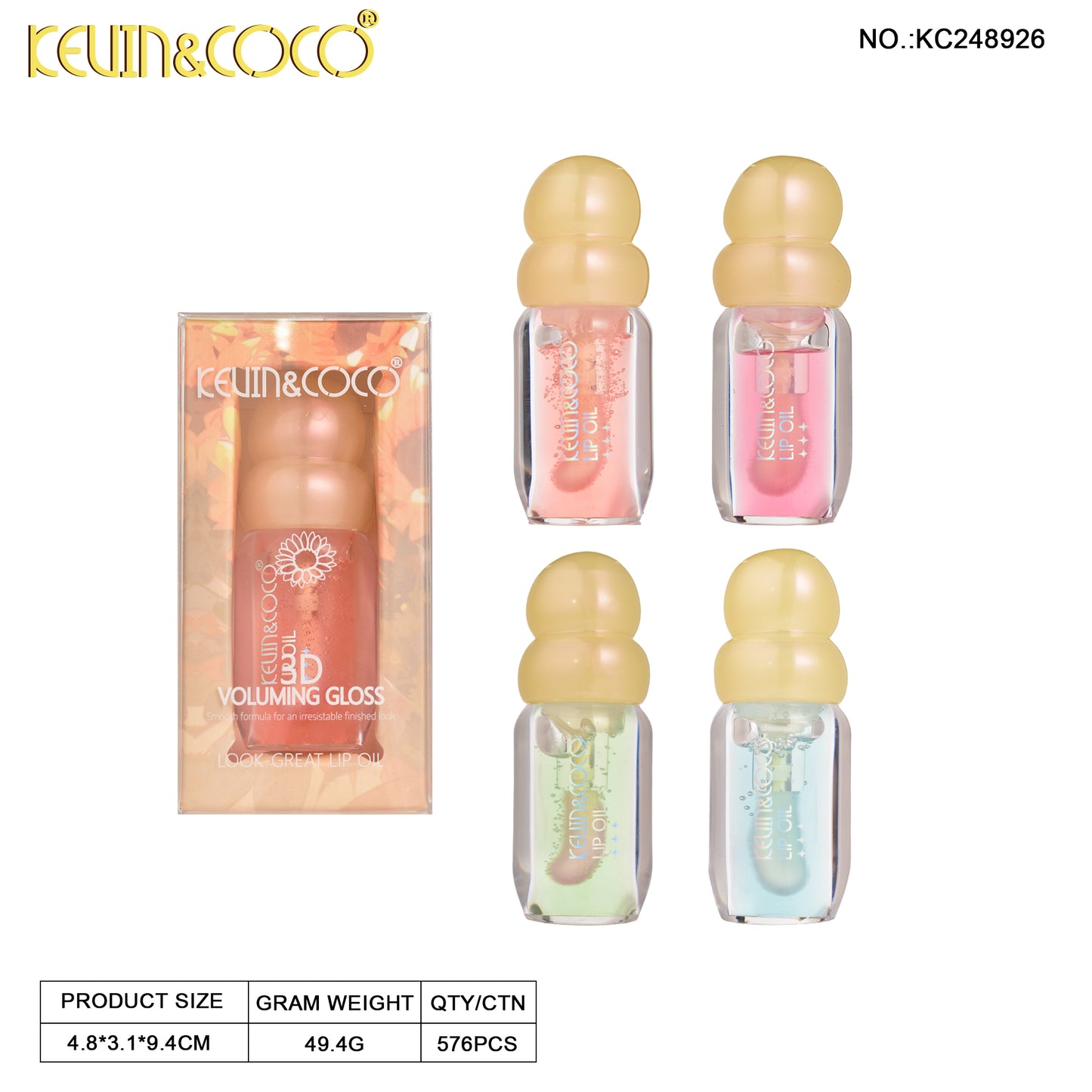 BRILLO LABIAL LIQUIDO 3D KEVIN&COCO REF:KC248926