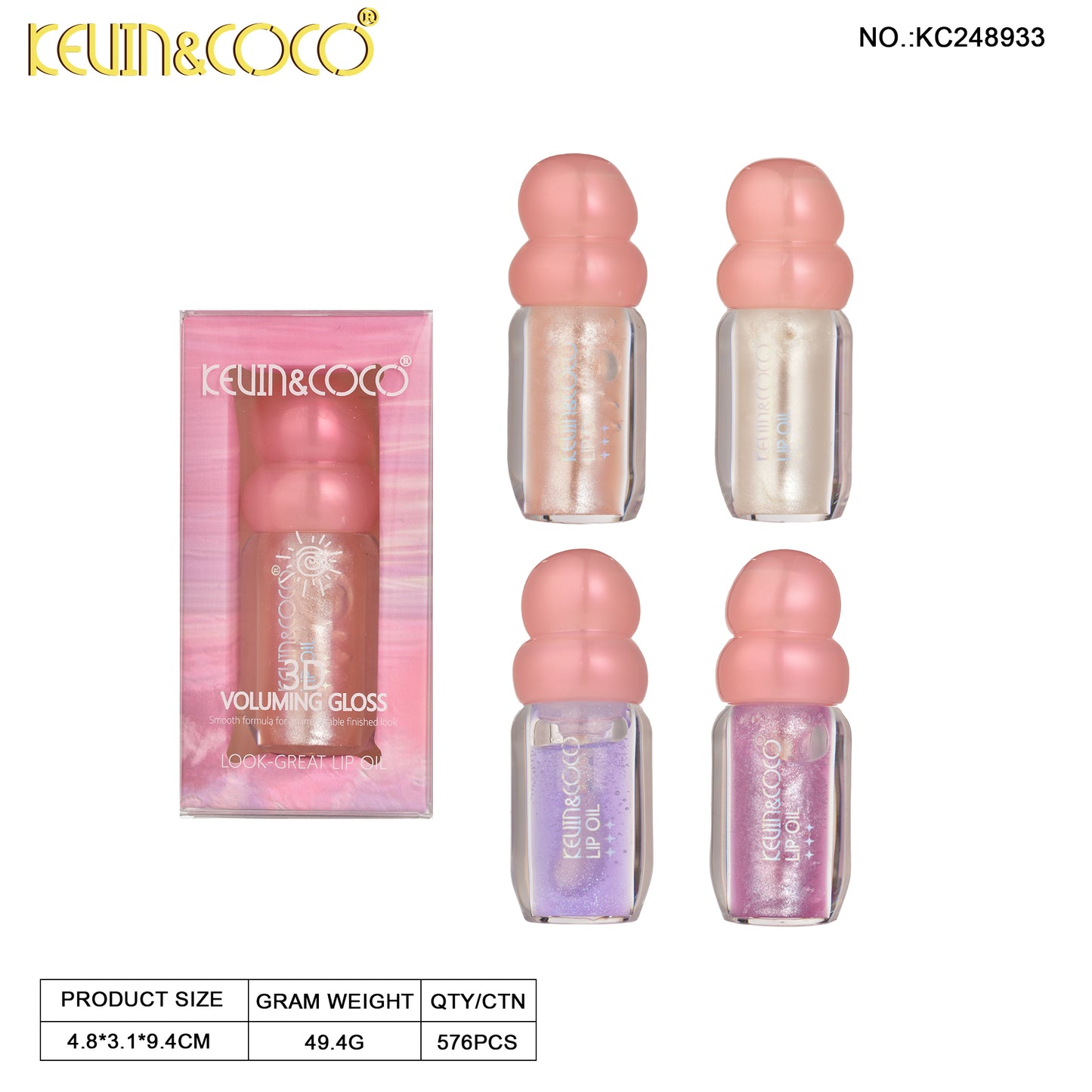BRILLO LABIAL LIQUIDO 4D KEVIN&COCO REF:KC248933