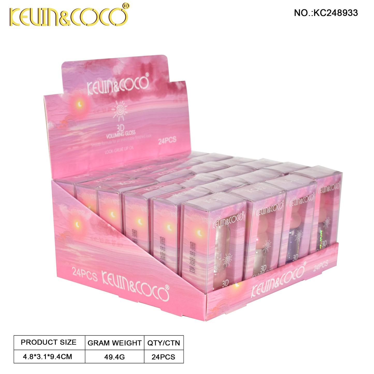 BRILLO LABIAL LIQUIDO 4D KEVIN&COCO REF:KC248933