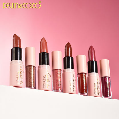 KIT LABIAL LIQUIDO Y EN BARRA KEVIN&COCO REF:KC249015