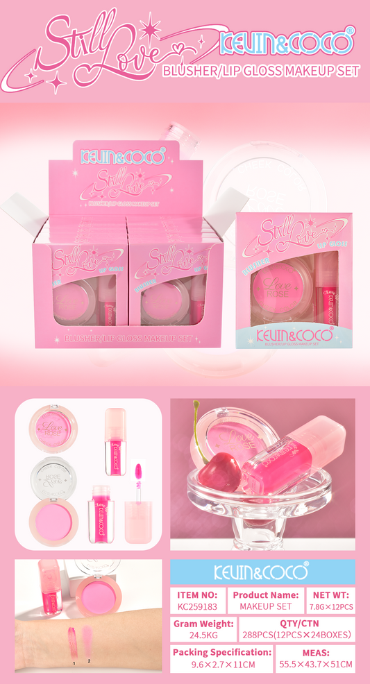 Set Brillo Labial + Rubor Sweet Love – Kevin & Coco REF:KC259183