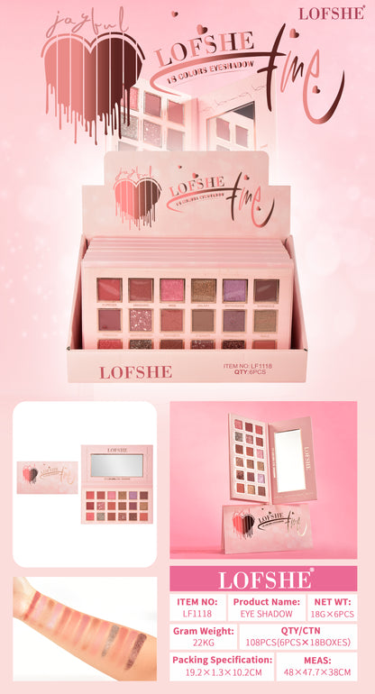 Sombra de Ojos 18 colores LOFSHE REF:LF1118