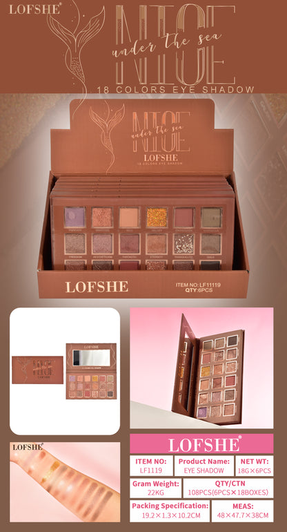 Sombra de Ojos 18 colores LOFSHE REF:LF1119