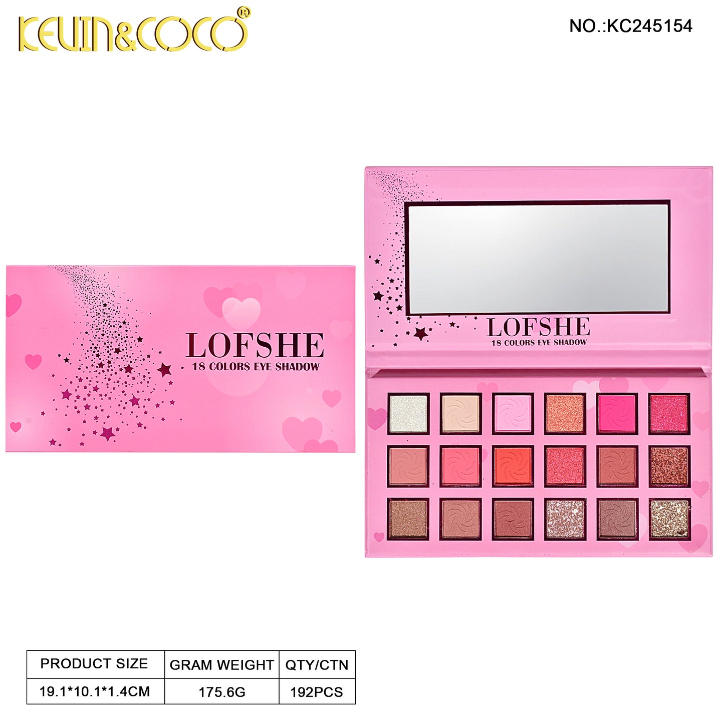 Sombra de Ojos 18 colores LOFSHE REF:LF245154