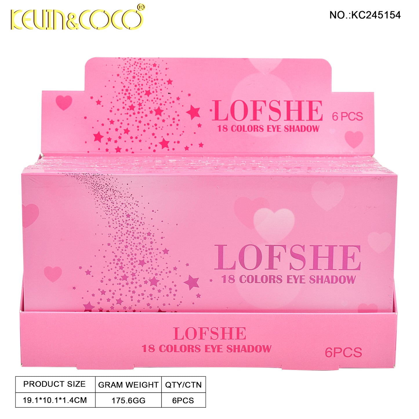 Sombra de Ojos 18 colores LOFSHE REF:LF245154