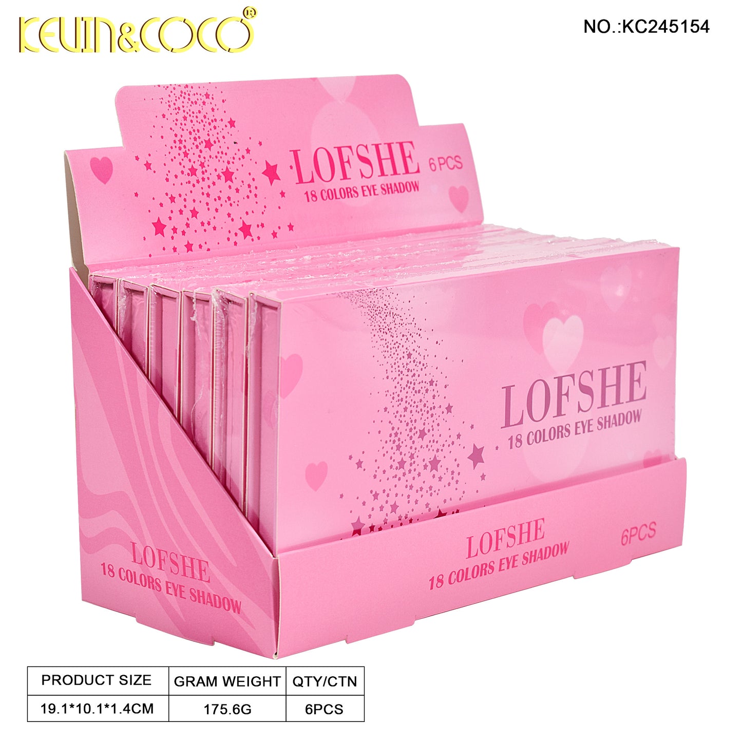 Sombra de Ojos 18 colores LOFSHE REF:LF245154