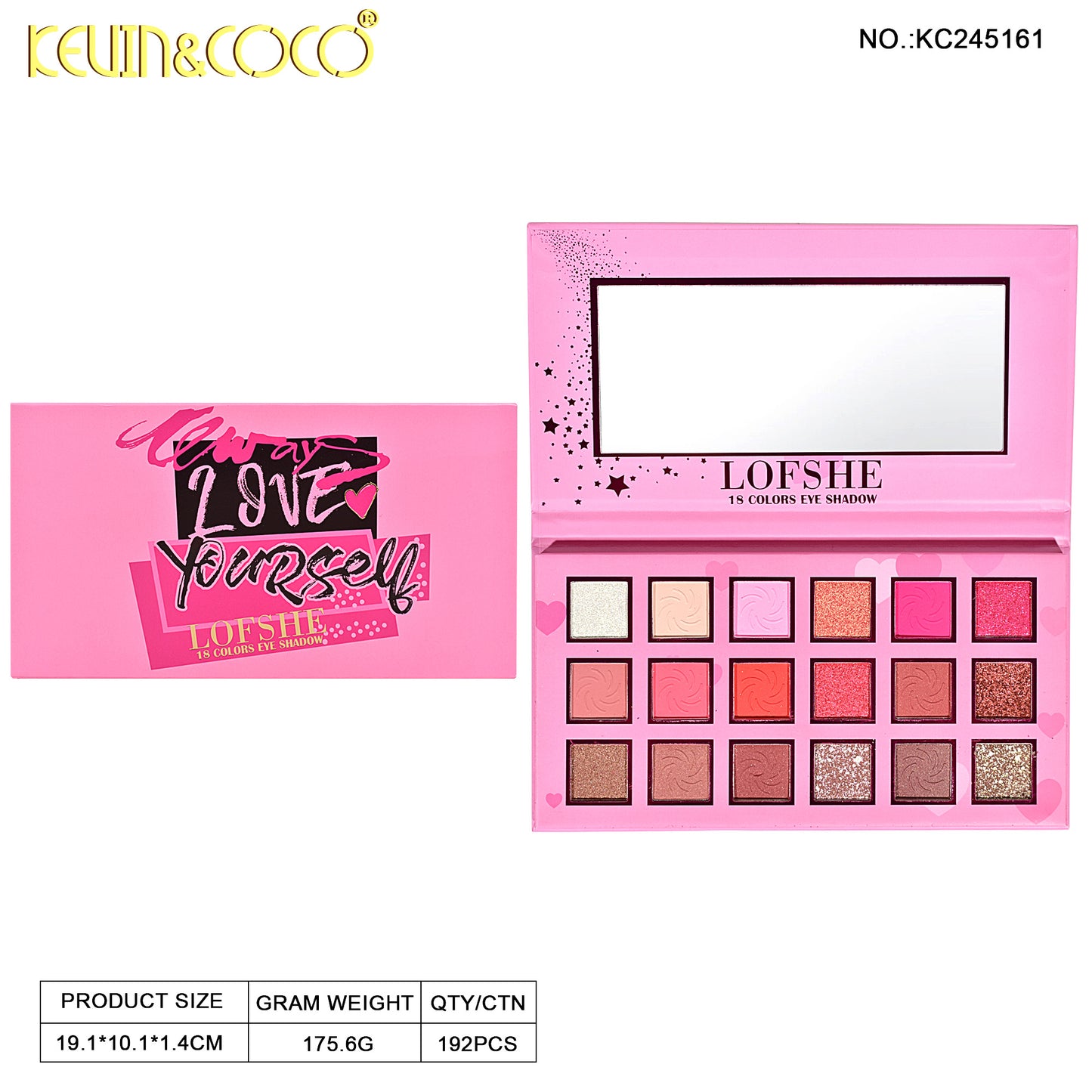 Sombra de Ojos 18 colores LOFSHE REF:LF245161