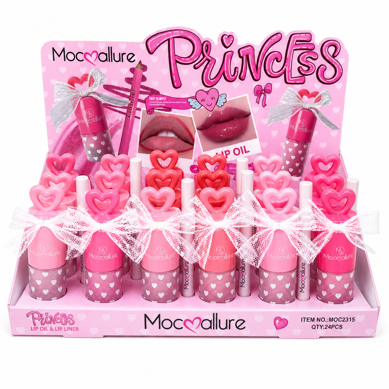 Set Princess Lip Oil y Delineador Mocallure REF:MOC2315a