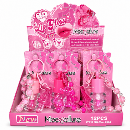 Lip Gloss Shine Uva con Llavero Mocallure REF:MOC2367a