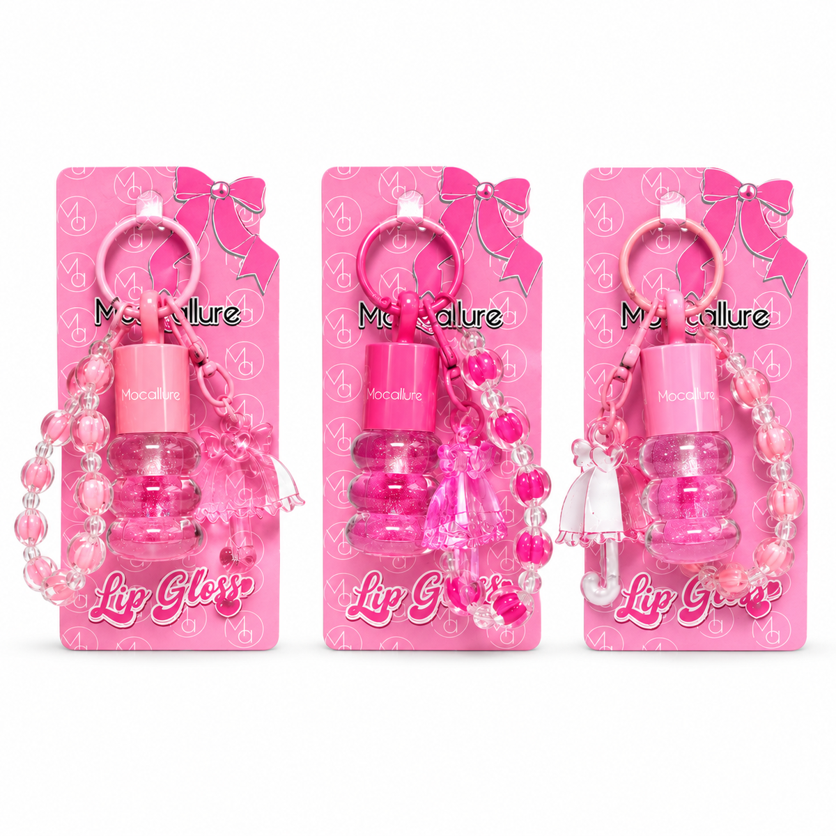 Lip Gloss Shine Uva con Llavero Mocallure REF:MOC2367a