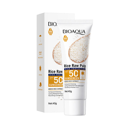 Bloqueador Solar SPF 50 Rice Raw Pulp BIOAQUA REF:NO.BQY09890