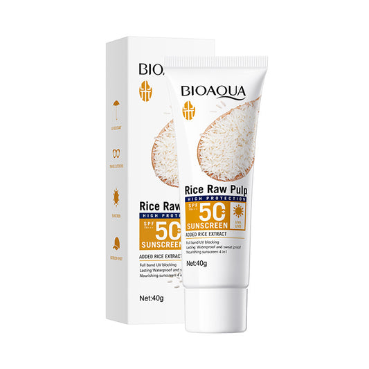 Bloqueador Solar SPF 50 Rice Raw Pulp BIOAQUA REF:NO.BQY09890