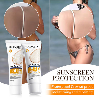 Bloqueador Solar SPF 50 Rice Raw Pulp BIOAQUA REF:NO.BQY09890