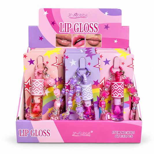 Lip Gloss con Llavero de Peluche REF:X001