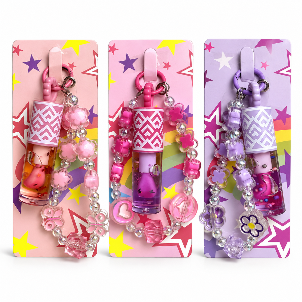 Lip Gloss con Llavero de Peluche REF:X001