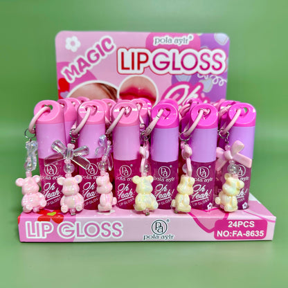 Brillo Labial con Llavero Osito REF:FA-8635