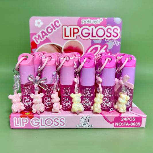 Brillo Labial con Llavero Osito REF:FA-8635