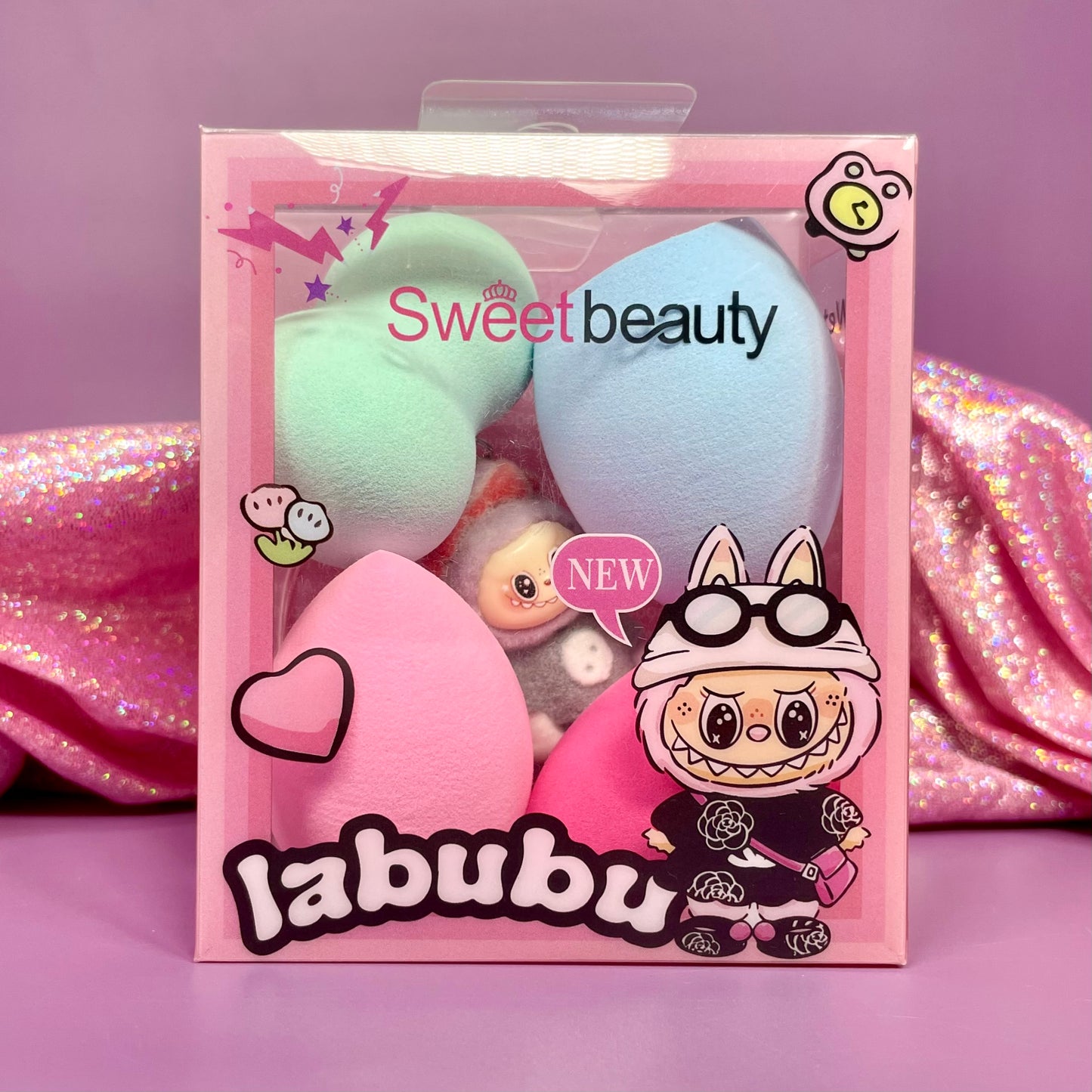 Kit Easponjas con Mini Labubu REF:FP-2765