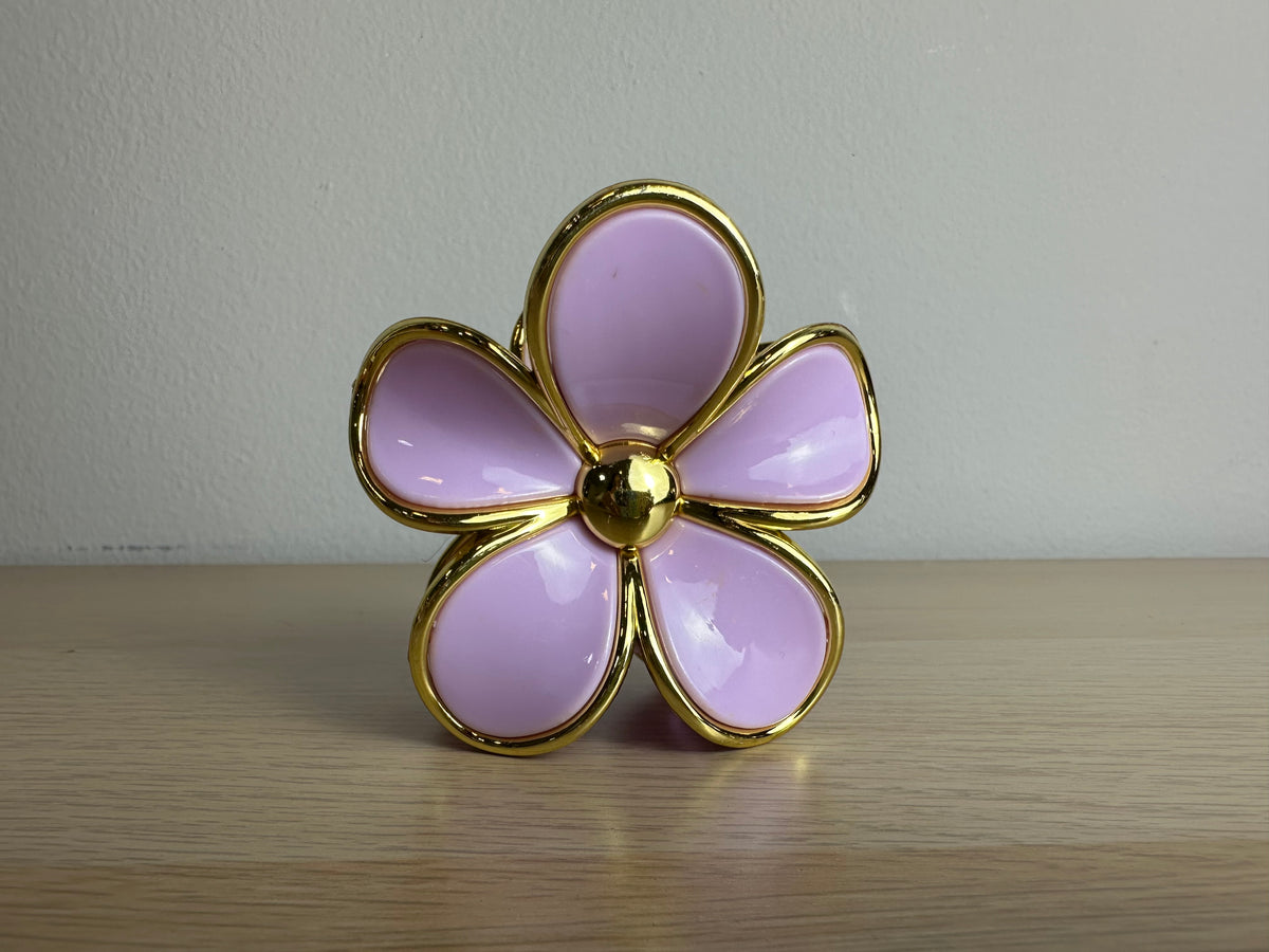 Pinza para cabello flor metalizada REF:JWS-3635