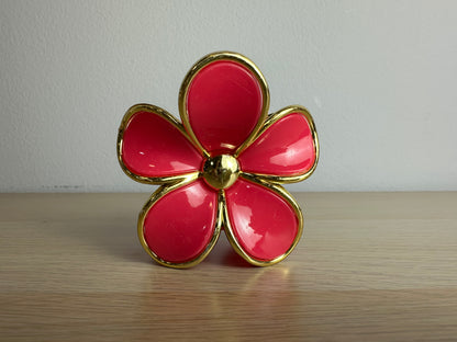Pinza para cabello flor metalizada REF:JWS-3635